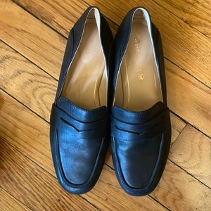 Clarks Blue Leather Loafers Size 6